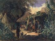 Johann Moritz Rugendas Indian Hut in the Village of Jalcomulco china oil painting reproduction